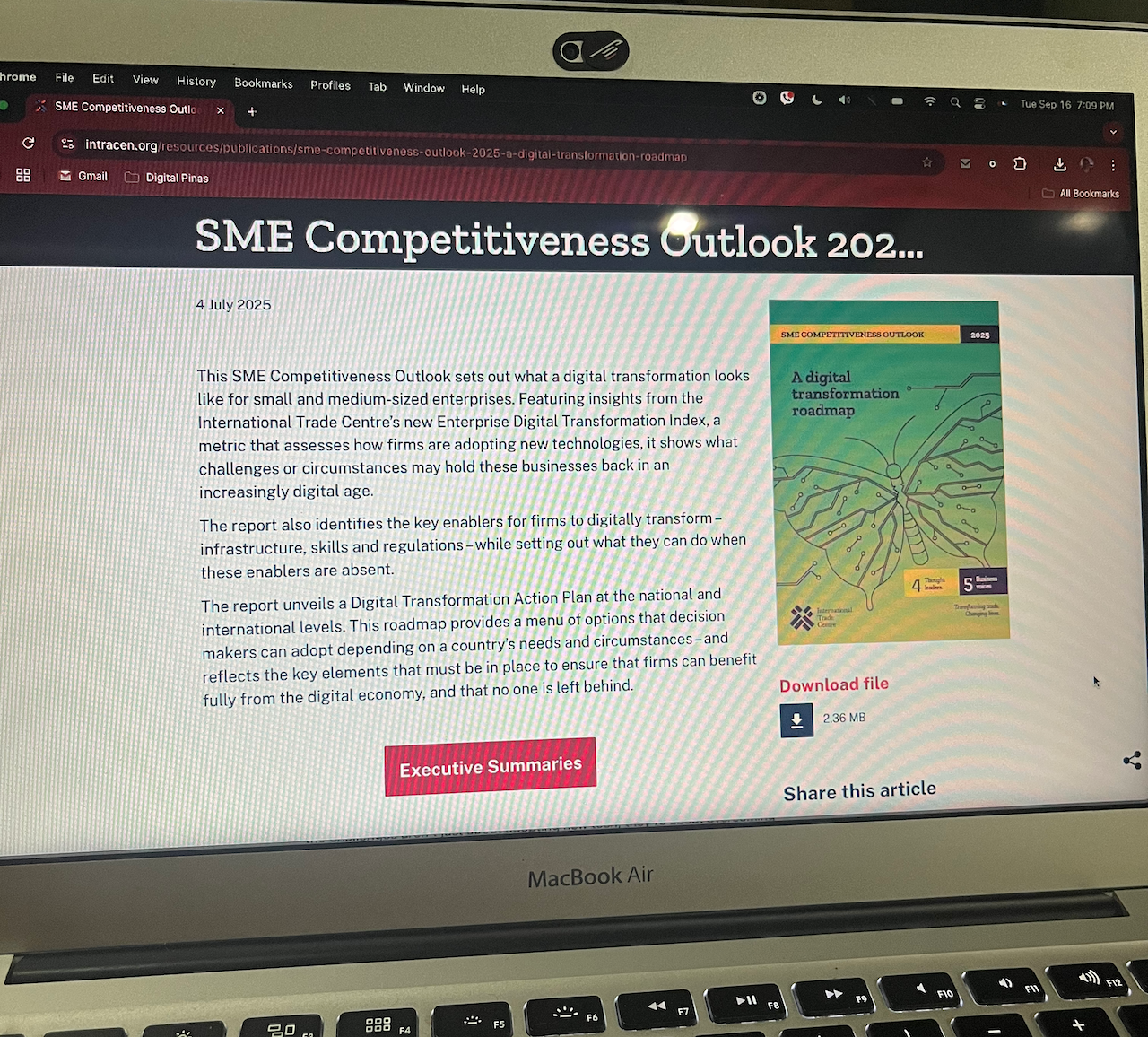 SME Competitiveness Outlook: A digital transformation roadmap||