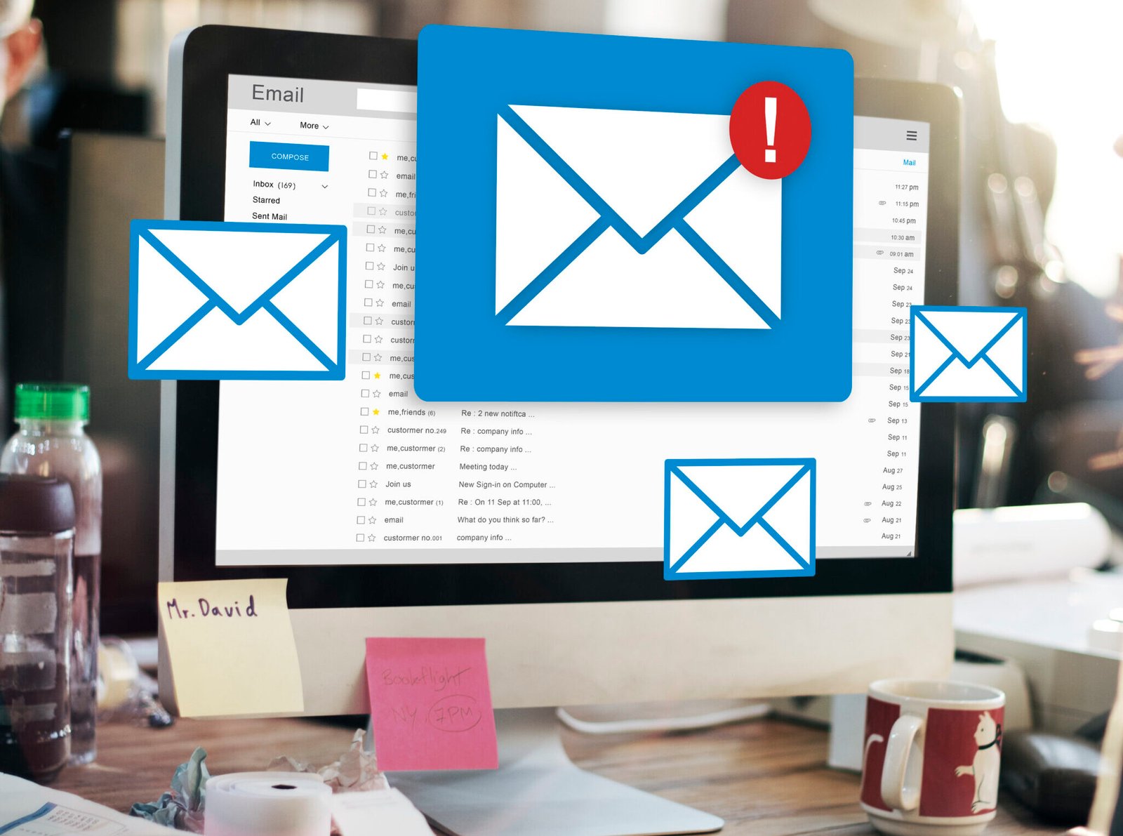 Email Message Online Chat Social Text Concept||